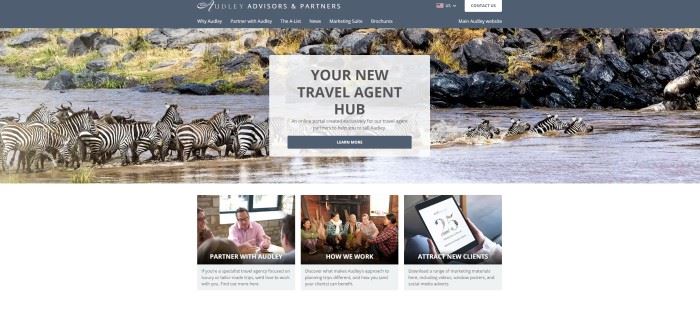 audley travel travel agent hub