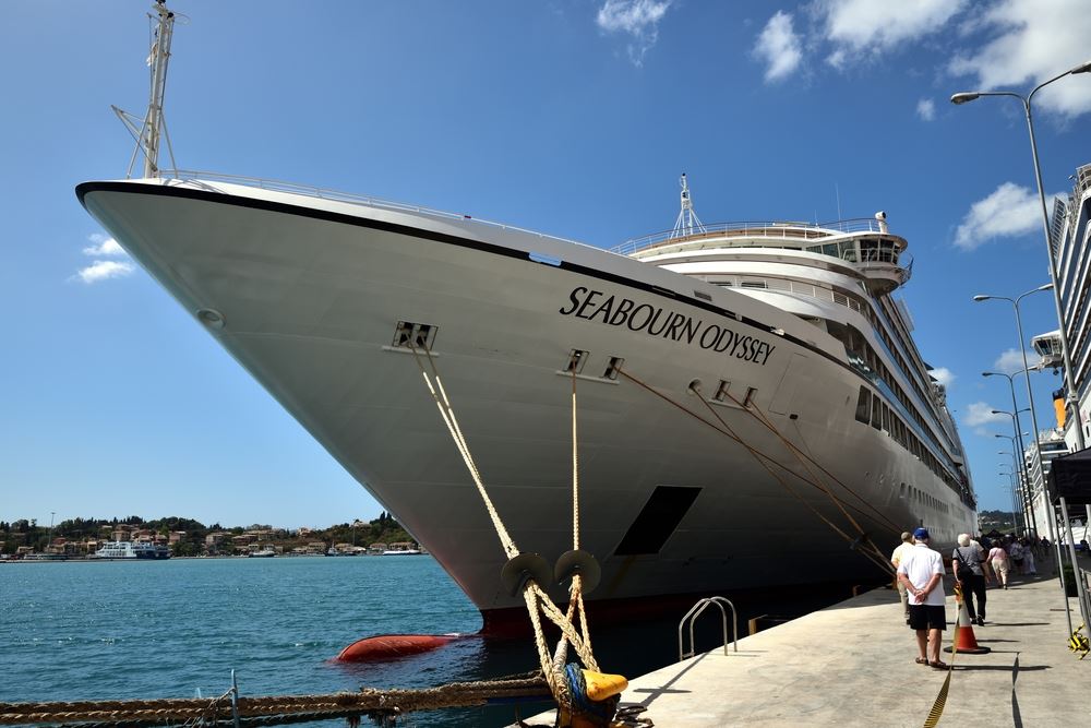 Seabourn Odyssey in dock