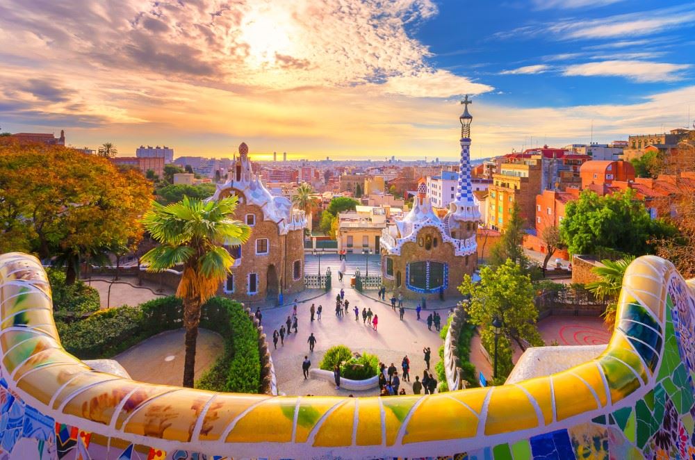 A view of Barcelona from Parc Guell